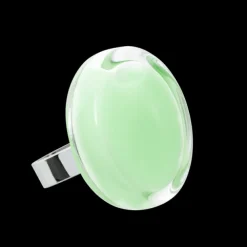 Bague en verre souffle - Cachou Medium Pastel