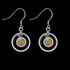Boucles d'oreilles crochet en verre souffle - Duo Milk