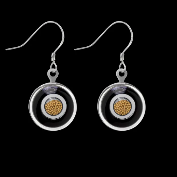 Boucles d'oreilles crochet en verre souffle - Duo Milk