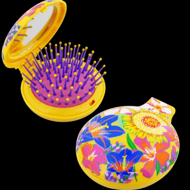 Brosse a cheveux avec miroir - Lady Retro