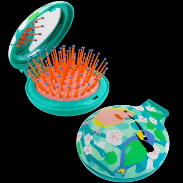 Brosse a cheveux avec miroir - Lady Retro