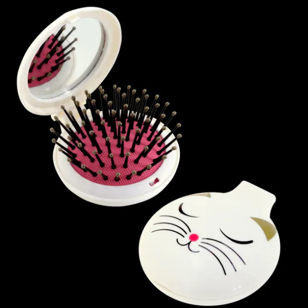 Brosse a cheveux avec miroir - Lady Retro