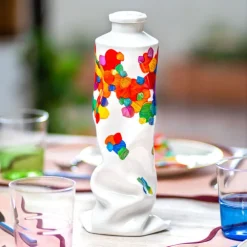 Carafe / cafetiere en porcelaine - Watercolor