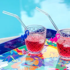 Paille en verre - Papaye