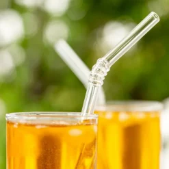 Paille en verre - Papaye