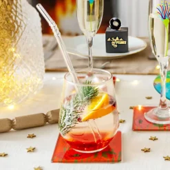 Paille en verre - Papaye