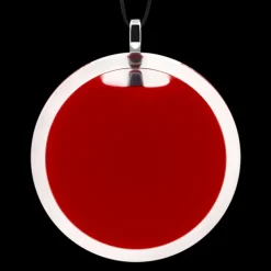 Pendentif en verre souffle - Cachou Giga Milk