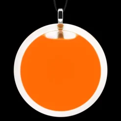 Pendentif en verre souffle - Cachou Giga Milk