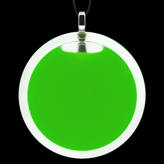 Pendentif en verre souffle - Cachou Giga Milk