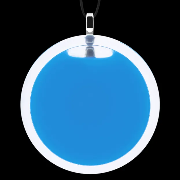 Pendentif en verre souffle - Cachou Giga Milk