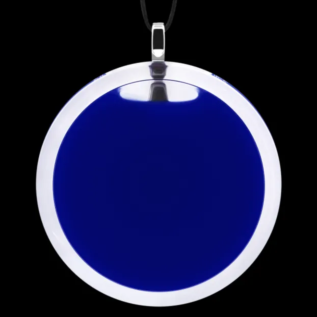 Pendentif en verre souffle - Cachou Giga Milk