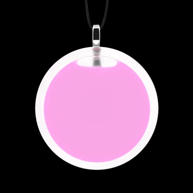 Pendentif en verre souffle - Cachou Medium Milk