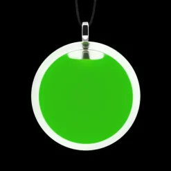 Pendentif en verre souffle - Cachou Medium Milk