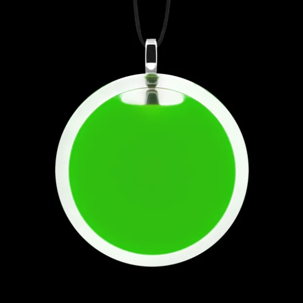 Pendentif en verre souffle - Cachou Medium Milk