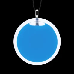 Pendentif en verre souffle - Cachou Medium Milk