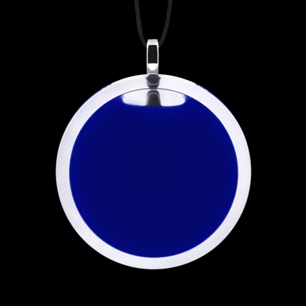 Pendentif en verre souffle - Cachou Medium Milk