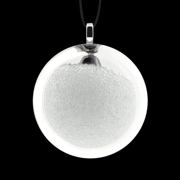 Pendentif en verre souffle - Cachou Medium Billes
