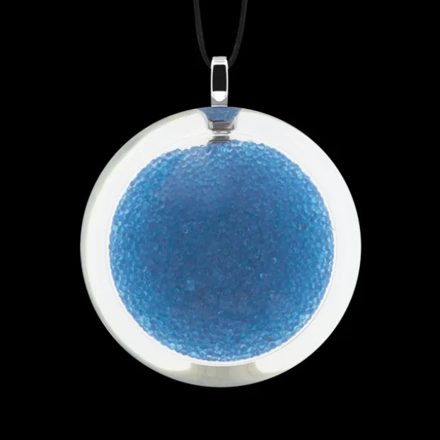 Pendentif en verre souffle - Cachou Medium Billes
