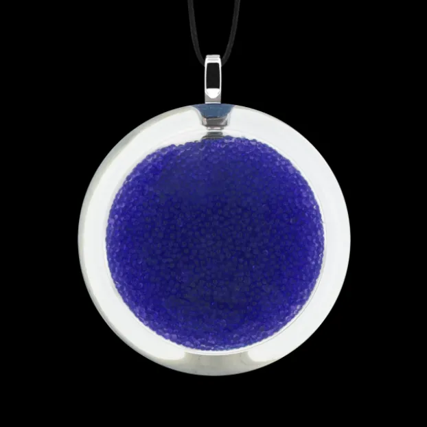 Pendentif en verre souffle - Cachou Medium Billes