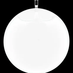 Pendentif en verre souffle - Galet Giga Milk