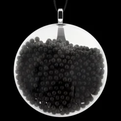Pendentif en verre souffle - Galet Medium Billes