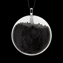 Pendentif en verre souffle - Galet Mini Billes