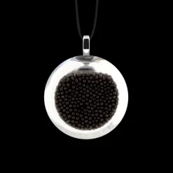 Pendentif en verre souffle - Cachou Mini Billes