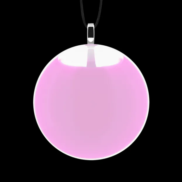 Pendentif en verre souffle - Galet Mini Milk