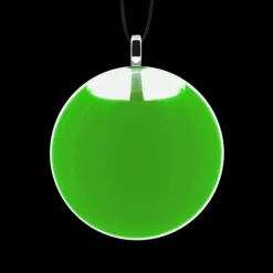 Pendentif en verre souffle - Galet Mini Milk